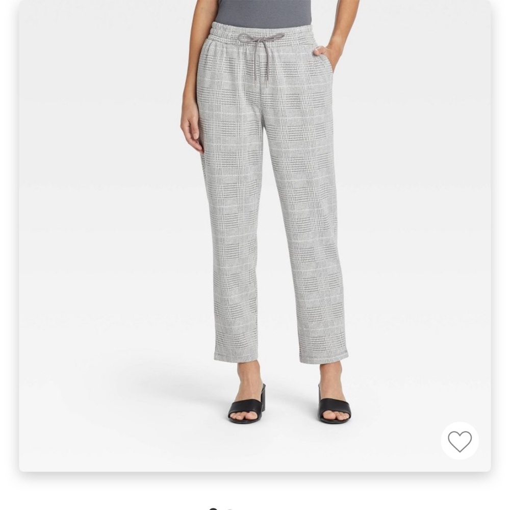 High Rise Knit Pull On Ankle Pant